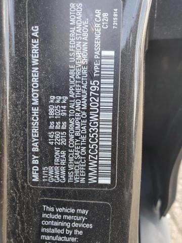 2016 MINI COOPER S C WMWZC5C53GWU02795