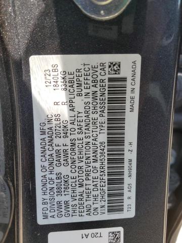 2024 HONDA CIVIC SPOR 2HGFE2F5XRH536426