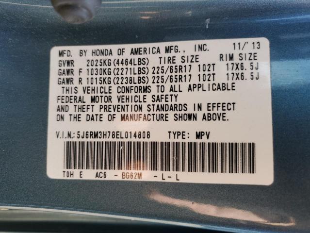 2014 HONDA CR-V EXL - 5J6RM3H78EL014808
