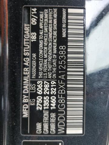 2015 MERCEDES-BENZ S 550 4MAT WDDUG8FBXFA125388