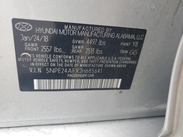 2018 HYUNDAI SONATA SE 5NPE24AFXJH685641
