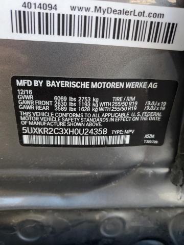 2017 BMW X5 SDRIVE3 - 5UXKR2C3XH0U24358