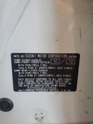 2013 SUZUKI GRAND VITA - JS3TD0D64D4100568