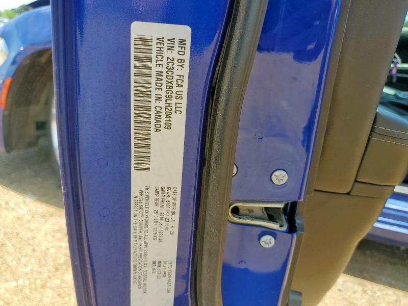 2020 DODGE CHARGER SX 2C3CDXBG9LH204109