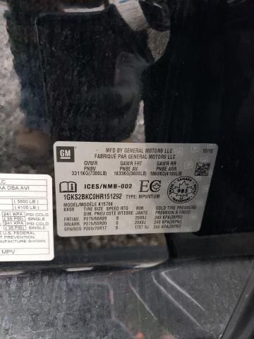 2017 GMC YUKON SLT 1GKS2BKC0HR151292