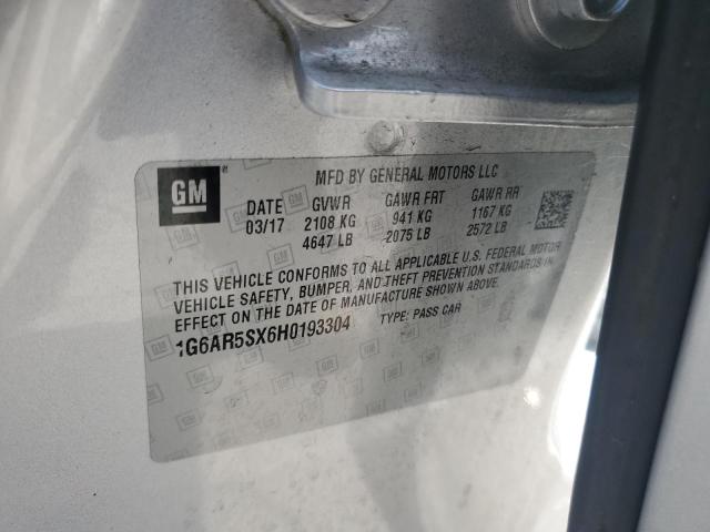 2017 CADILLAC CTS LUXURY 1G6AR5SX6H0193304