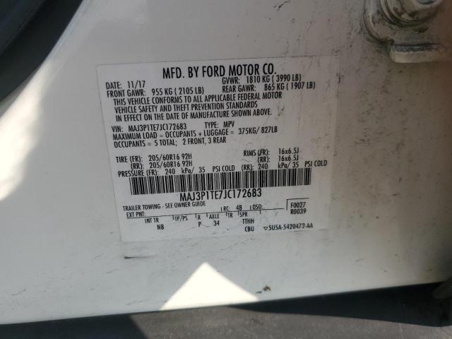 2018 FORD ECOSPORT S MAJ3P1TE7JC172683