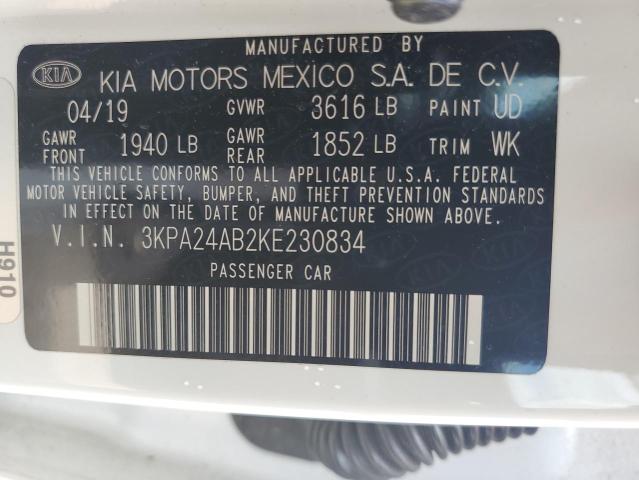 2019 KIA RIO S 3KPA24AB2KE230834