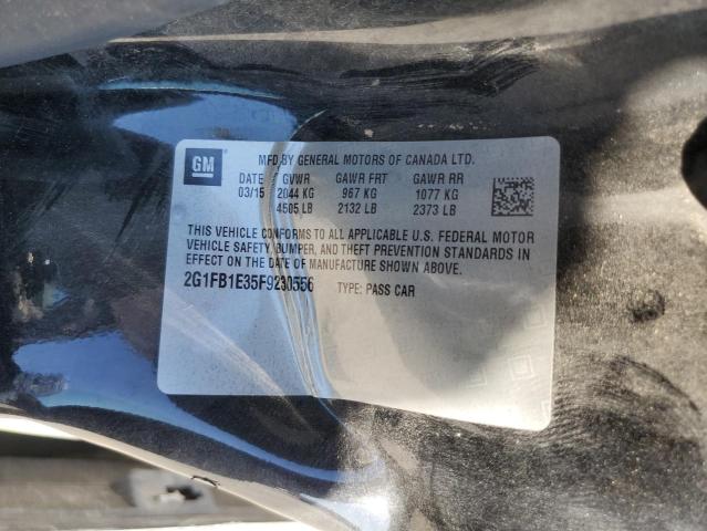 2015 CHEVROLET CAMARO LS 2G1FB1E35F9230556