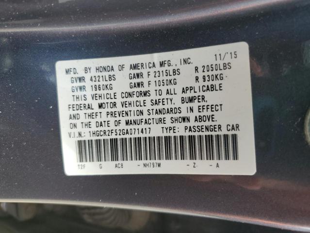 2016 HONDA ACCORD SPO - 1HGCR2F52GA071417
