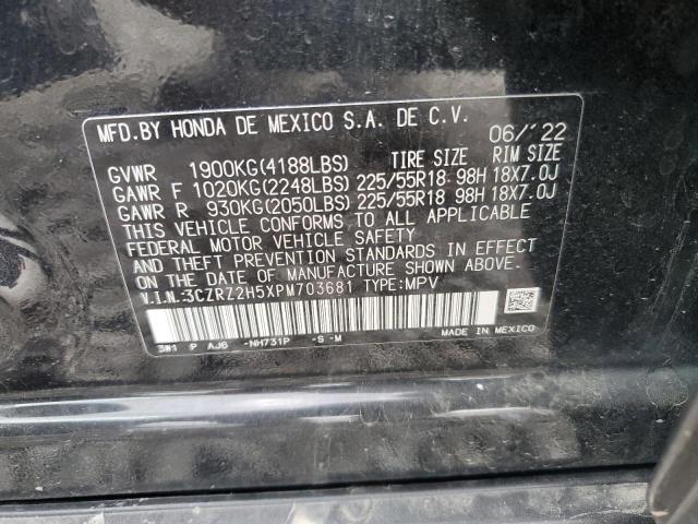 2023 HONDA HR-V SPORT 3CZRZ2H5XPM703681