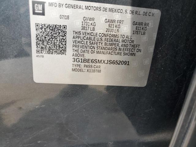 2018 CHEVROLET CRUZE LT 3G1BE6SMXJS652091