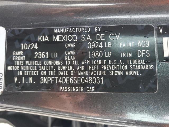 2025 KIA K4 LX 3KPFT4DE6SE048031