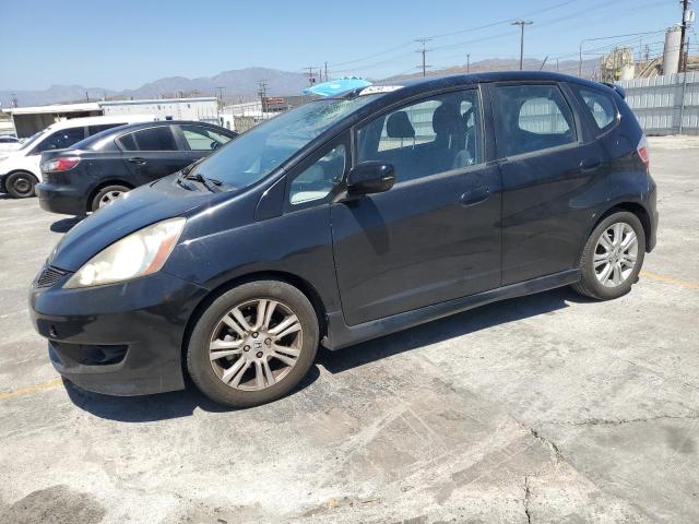 HONDA FIT SPORT 2009 black  gas JHMGE88419S003799 photo #1