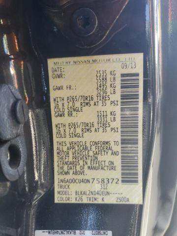 2013 NISSAN FRONTIER S - 1N6AD0CU4DN758372
