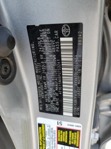 2023 TOYOTA CAMRY LE 4T1C11AK6PU753241