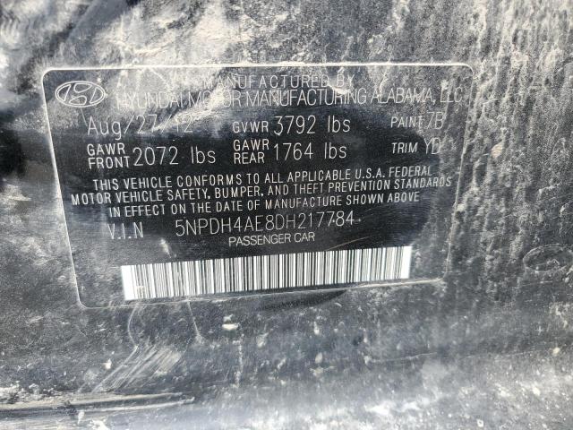 2013 HYUNDAI ELANTRA GLS - 5NPDH4AE8DH217784