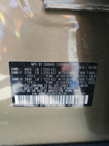 2024 SUBARU OUTBACK PR - 4S4BTADC6R3185706