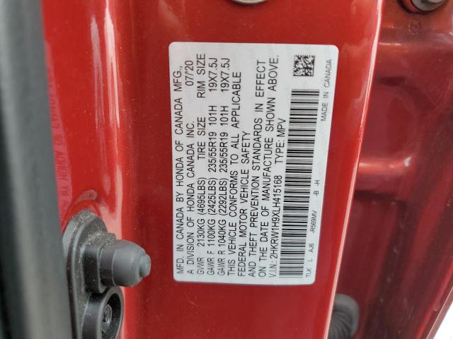 2020 HONDA CR-V TOURI 2HKRW1H9XLH415168