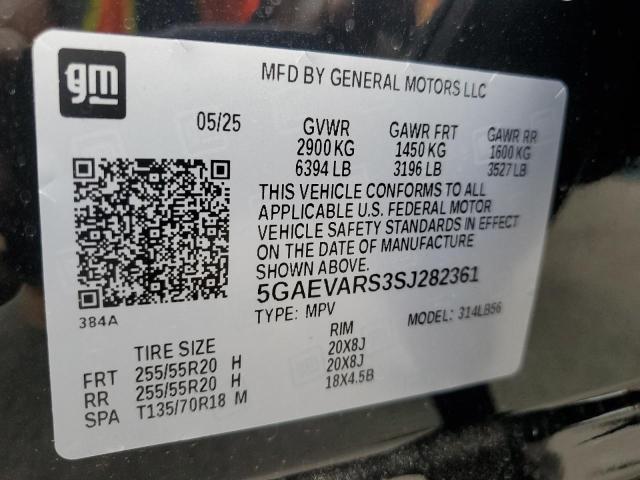 2025 BUICK ENCLAVE PR 5GAEVARS3SJ282361