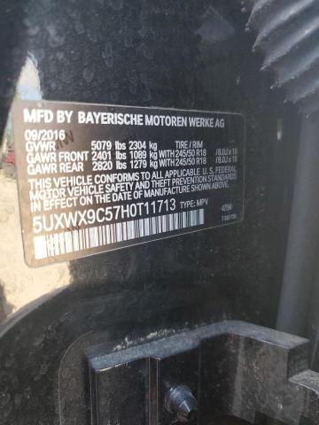 2017 BMW X3 XDRIVE2 5UXWX9C57H0T11713
