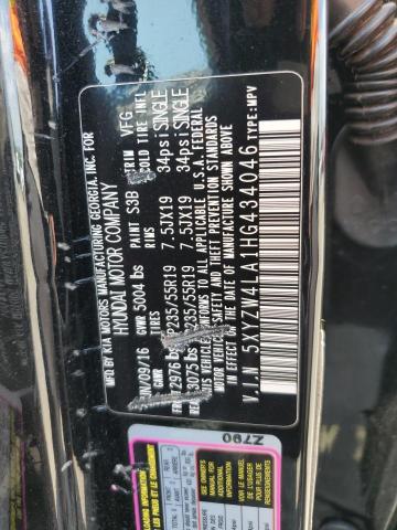 2017 HYUNDAI SANTA FE S - 5XYZW4LA1HG434046