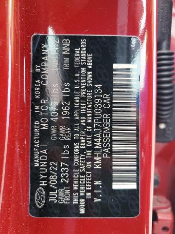 2023 HYUNDAI ELANTRA BL KMHLM4AJ7PU039134