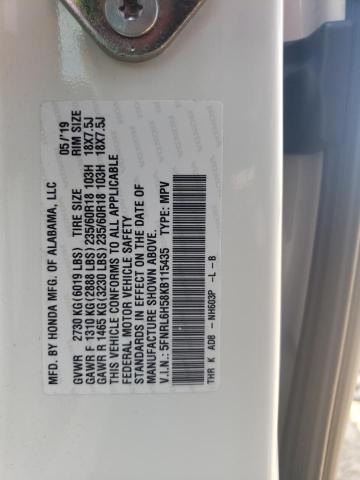 2019 HONDA ODYSSEY EX 5FNRL6H58KB115435