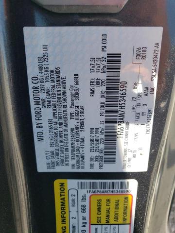 2017 FORD MUSTANG 1FA6P8AM7H5346590
