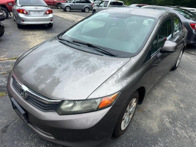 HONDA CIVIC LX 2012 charcoal sedan 4d gas 2HGFB2F52CH527932 photo #3