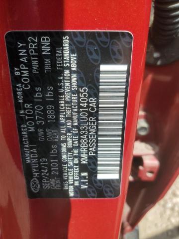2020 HYUNDAI VENUE SE KMHRB8A33LU014055