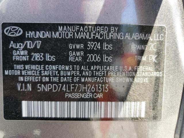 5npd74lf7jh261313 - 2018 Hyundai elantra se - #64619295