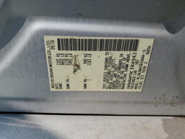 2017 NISSAN MAXIMA 1N4AA6AP7HC384942