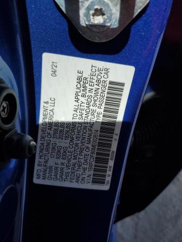 2021 HONDA CIVIC SPOR 19XFC2F80ME002614