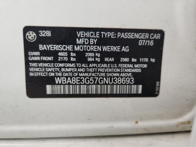 2016 BMW 328 XI SUL WBA8E3G57GNU38693