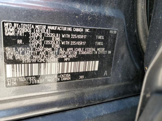 2021 TOYOTA RAV4 LE - 2T3G1RFV2MC163481