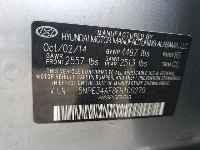 2015 HYUNDAI SONATA SPO - 5NPE34AF8FH100270