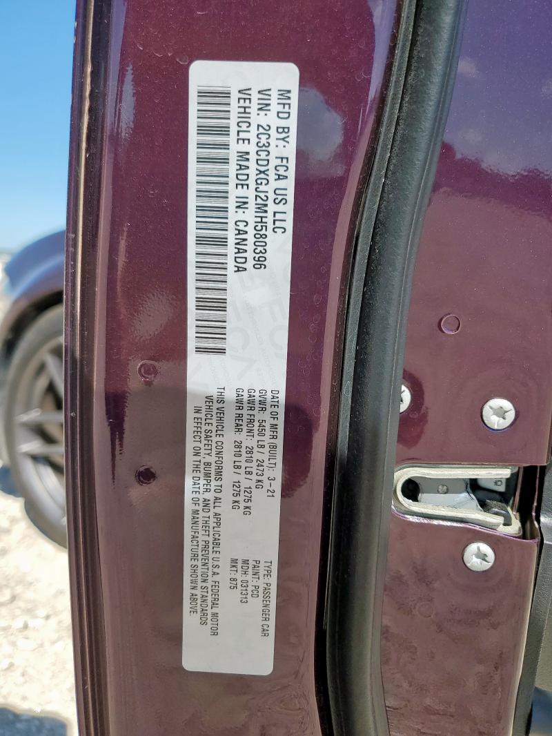 2021 DODGE CHARGER SC - 2C3CDXGJ2MH580396