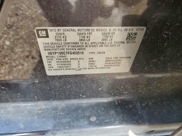 2015 GMC SIERRA C15 3GTP1VEC7FG450518
