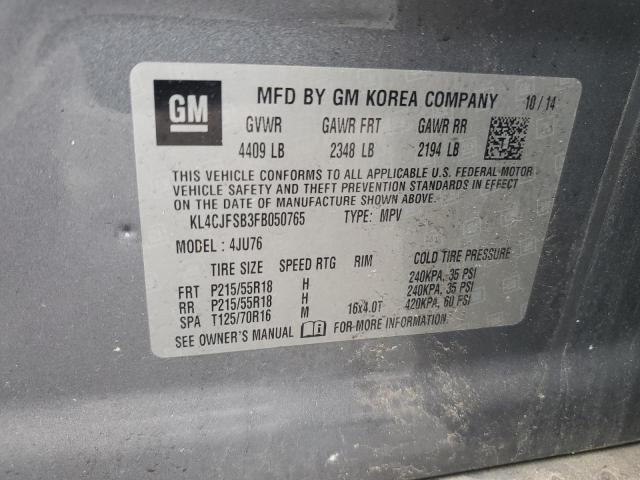 2015 BUICK ENCORE CON KL4CJFSB3FB050765