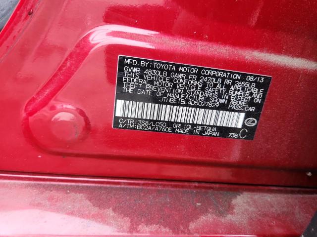 2013 LEXUS GS 350 - JTHBE1BL4D5027829