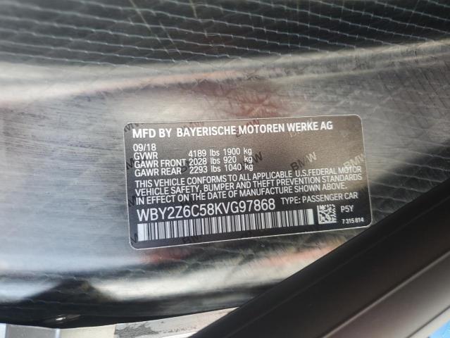 2019 BMW I8 - WBY2Z6C58KVG97868