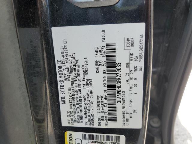 2015 FORD FUSION SE - 3FA6P0HD3FR279035