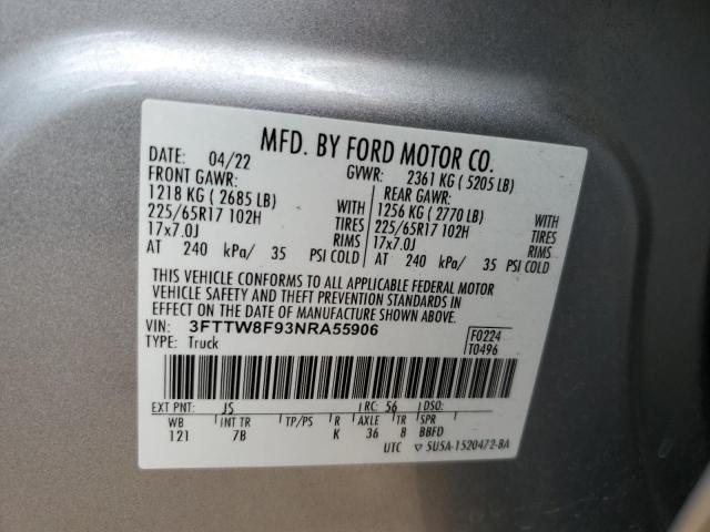 2022 FORD MAVERICK X 3FTTW8F93NRA55906