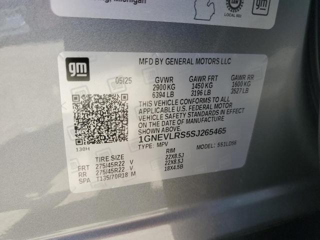 2025 CHEVROLET TRAVERSE R 1GNEVLRS5SJ265465