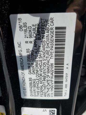 2018 HONDA ACCORD LX - 1HGCV1F1XJA221056