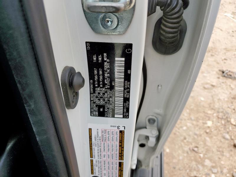 2022 TOYOTA 4RUNNER SR JTERU5JR4N6017972