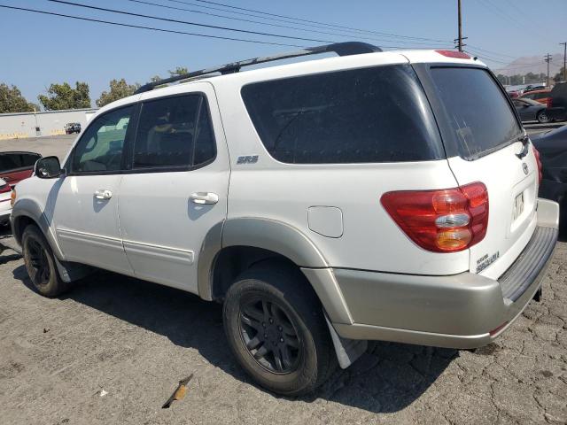 TOYOTA SEQUOIA SR 2003 white  gas 5TDZT34A33S144906 photo #3