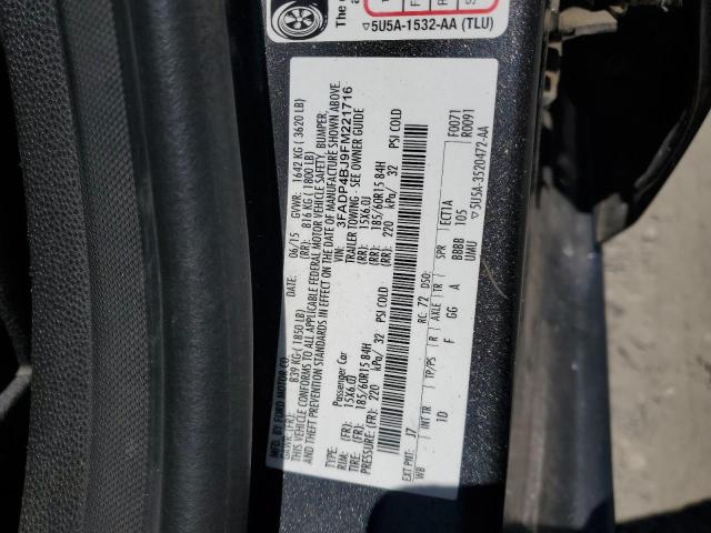 2015 FORD FIESTA SE - 3FADP4BJ9FM221716