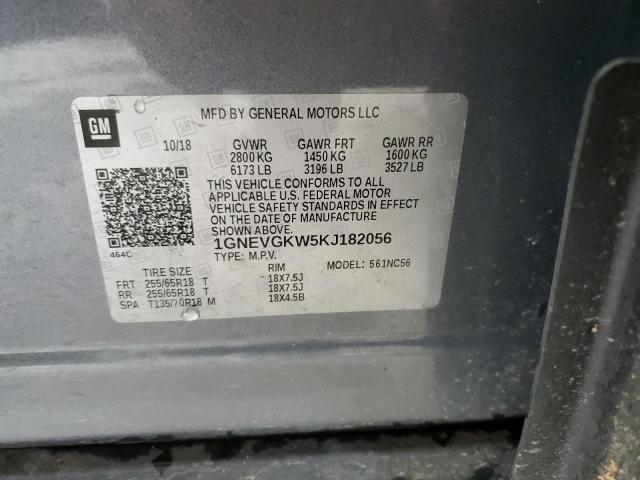 2019 CHEVROLET TRAVERSE L 1GNEVGKW5KJ182056
